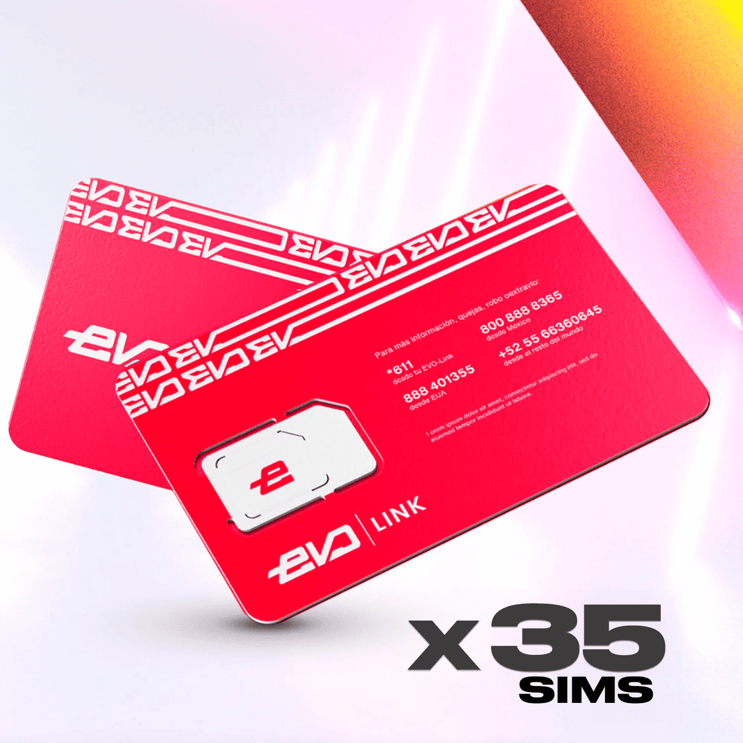 Evolink Pro - Pack 35 SIM
